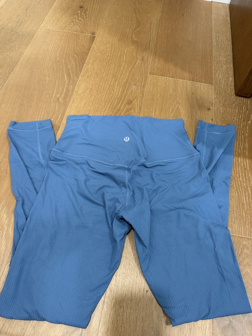 lululemon athletica Blue Ribbed Leggings